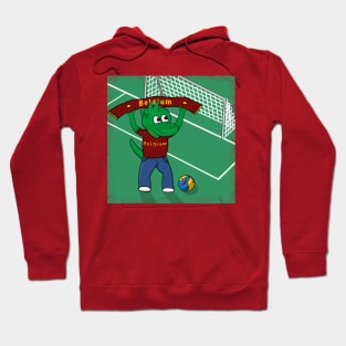 Dino Belgium Football Fan Hoodie